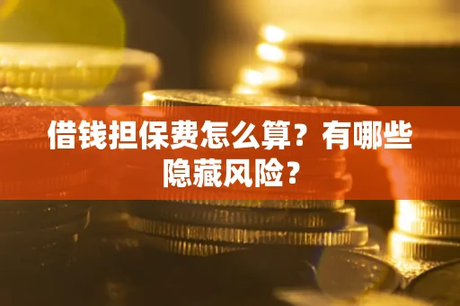 北京借钱担保费怎么算？有哪些隐藏风险？