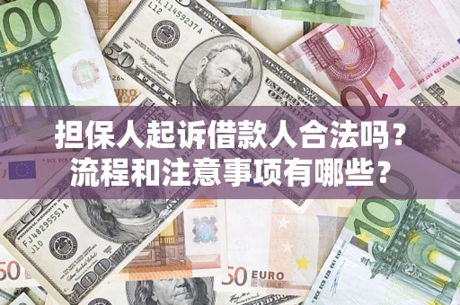 北京担保人起诉借款人合法吗？流程和注意事项有哪些？