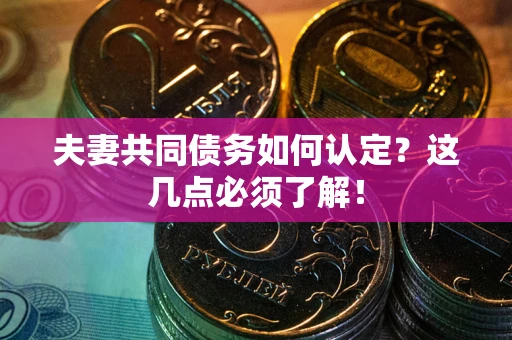 北京夫妻共同债务如何认定？这几点必须了解！