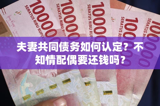 北京夫妻共同债务如何认定？不知情配偶要还钱吗？