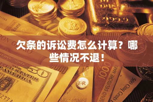 北京欠条的诉讼费怎么计算？哪些情况不退！