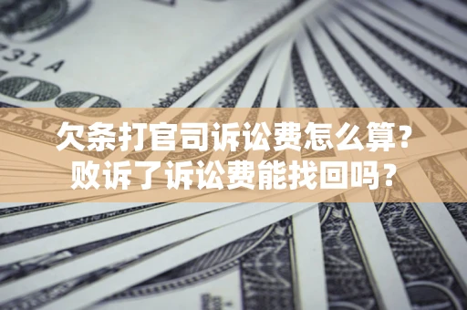 北京欠条打官司诉讼费怎么算？败诉了诉讼费能找回吗？