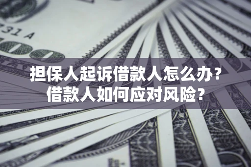 北京担保人起诉借款人怎么办？借款人如何应对风险？