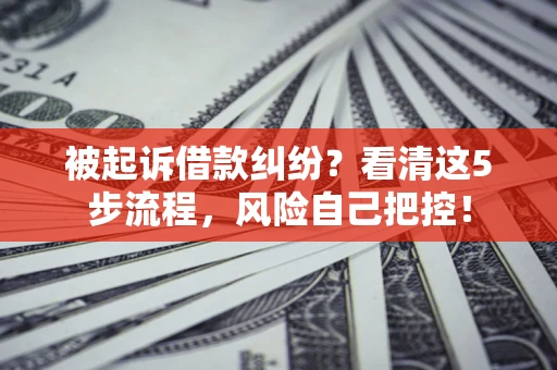 北京被起诉借款纠纷？看清这5步流程，风险自己把控！